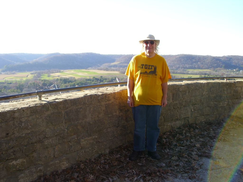 John standing at observation point in Wildcat Mountain.